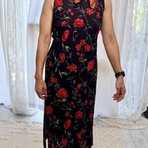 🌺 Vintage‎ R&K Originals Petite Floral Midi Dress – Size 6 🌺